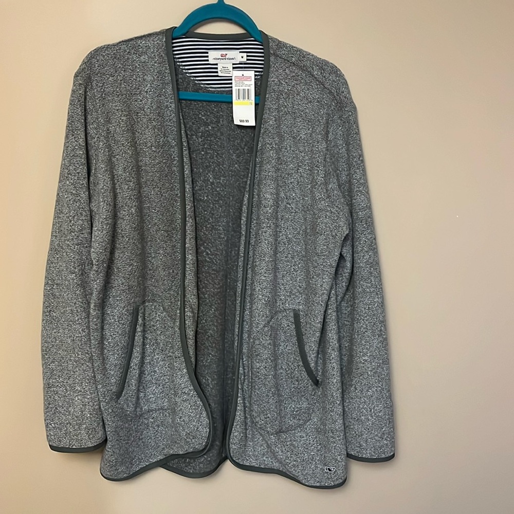Vineyard Vines Sweater Fleece Open Jacket